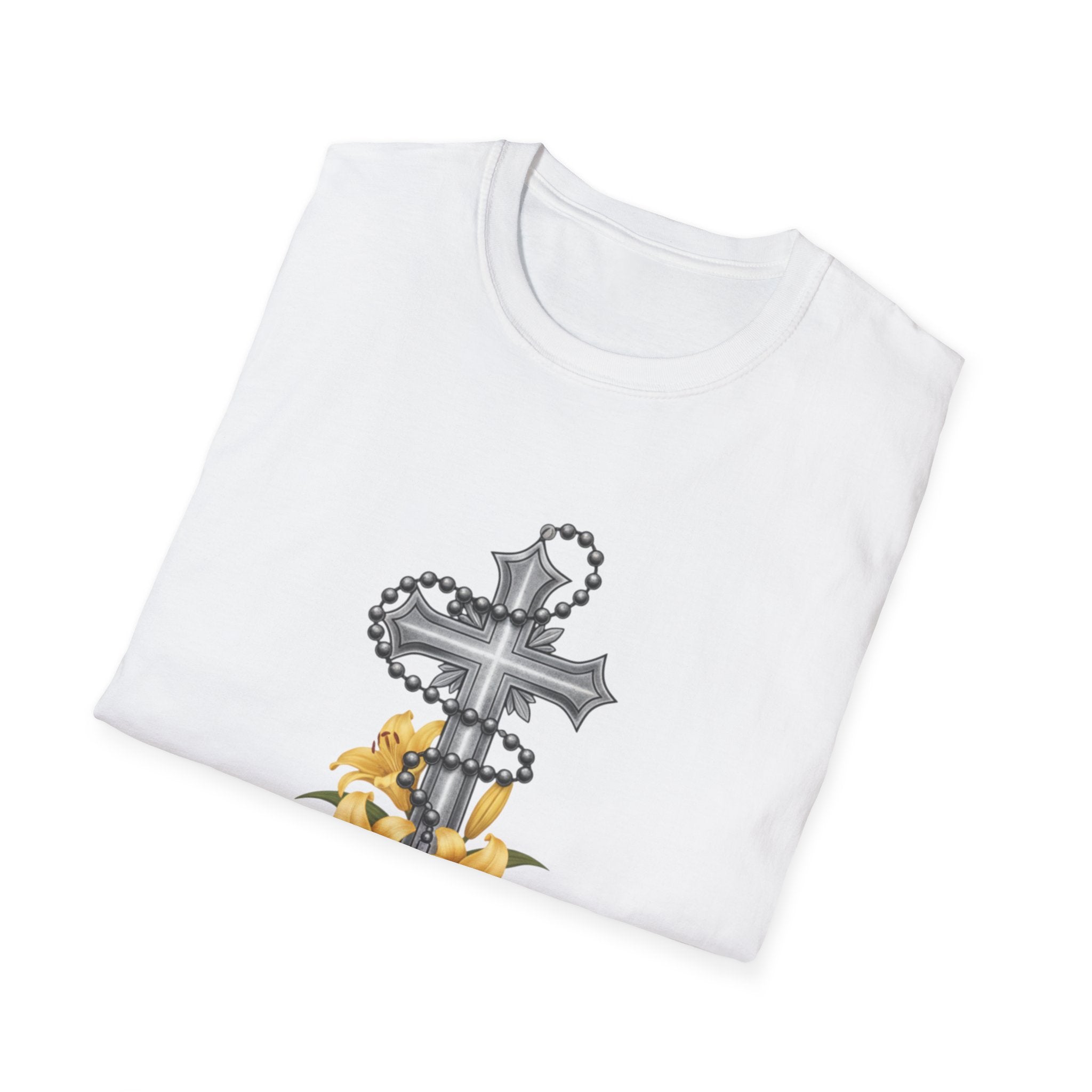 Faith Over Fear T-Shirt — Cross with Lilys Christian Inspirational Tee