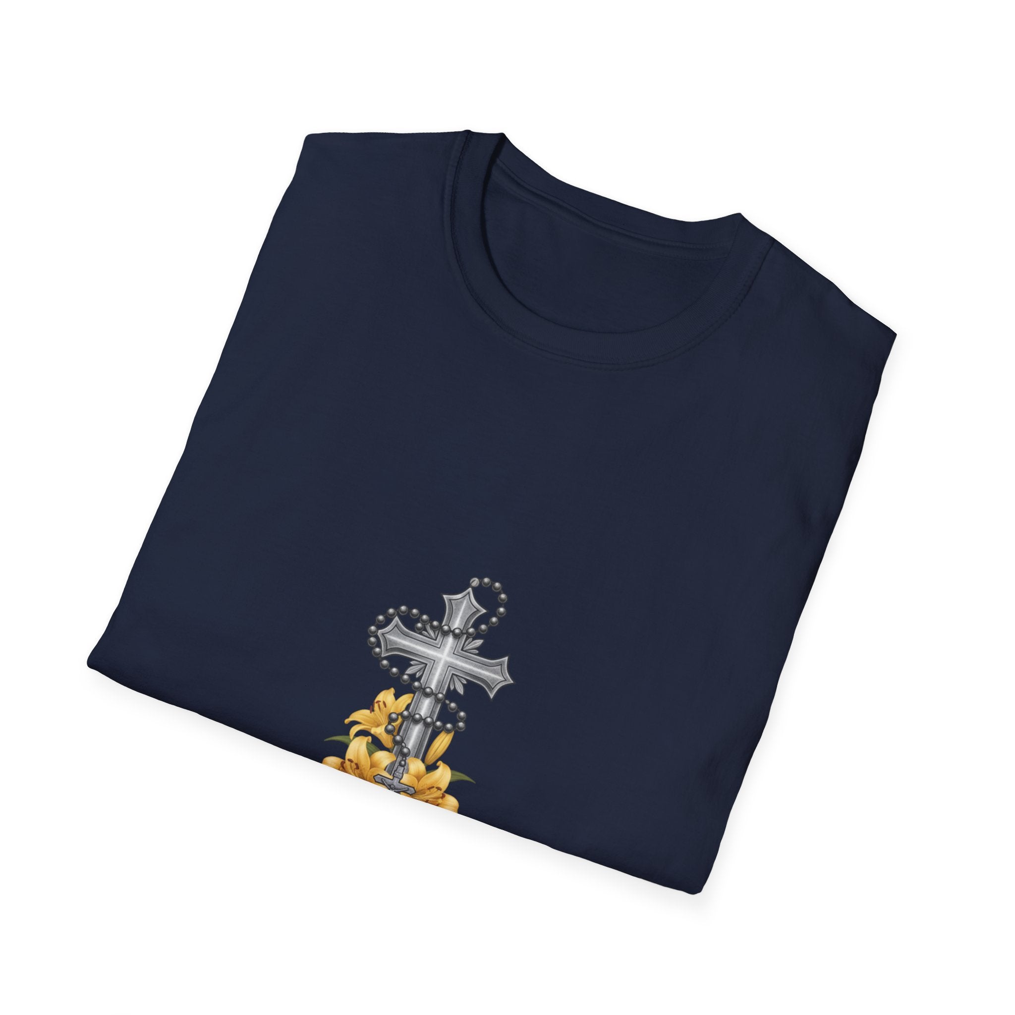Faith Over Fear T-Shirt — Cross with Lilys Christian Inspirational Tee