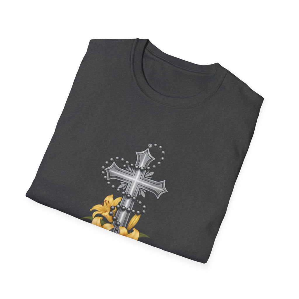 Faith Over Fear T-Shirt — Cross with Lilys Christian Inspirational Tee