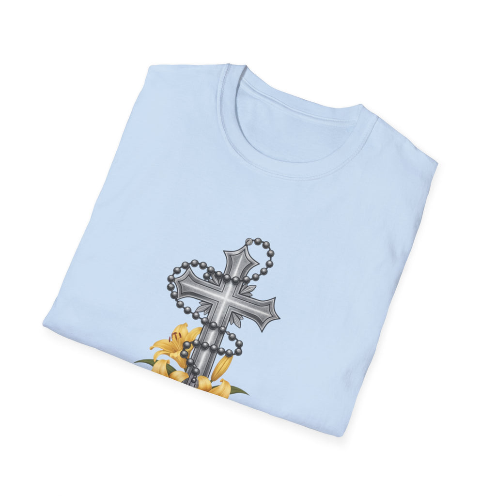 Faith Over Fear T-Shirt — Cross with Lilys Christian Inspirational Tee